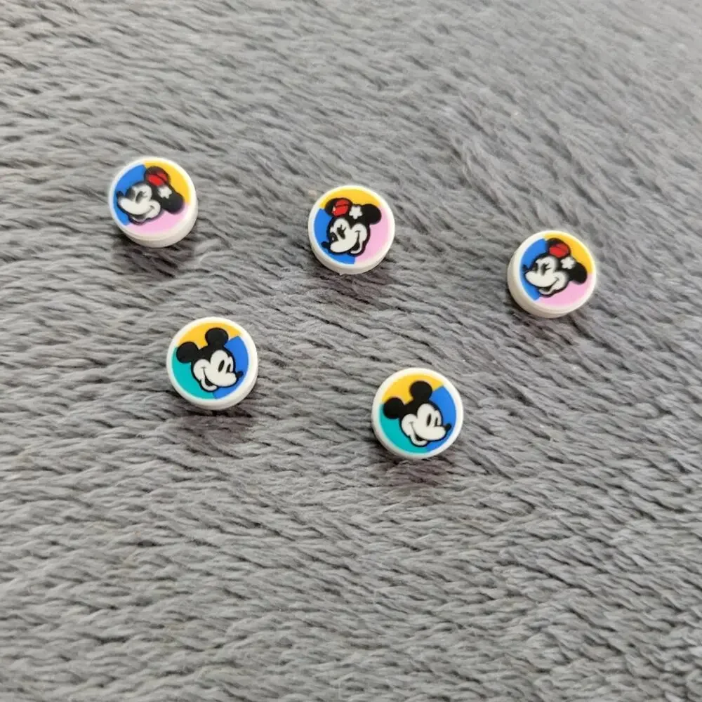 Mickey Minnie Disney Lego Craft Pieces Fun Color‎ Create Earings
